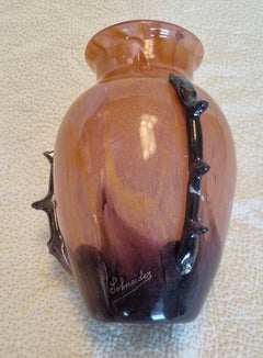 Art Deco Art Nouveau Charles Schneider Vase Signed 1930´S France