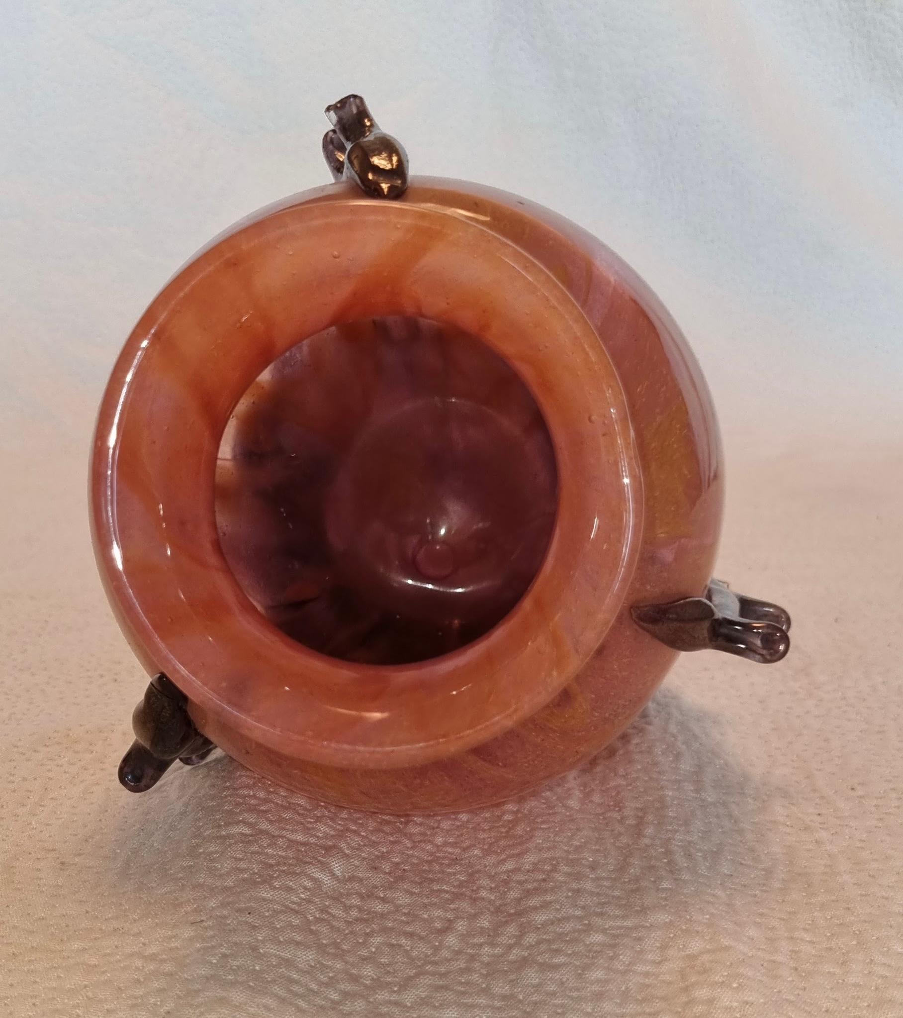 Intagliato Vaso Art Deco Art Nouveau Charles Schneider firmato 1930´S France in vendita