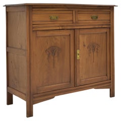Art Deco / Art Nouveau Chest of Drawers / Elm Dresser Cabinet, 1925