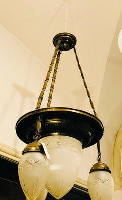 Art Deco Art Nouveau Pendant Chandelier