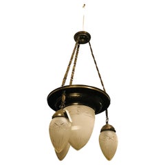 Art Deco Art Nouveau Pendant Chandelier