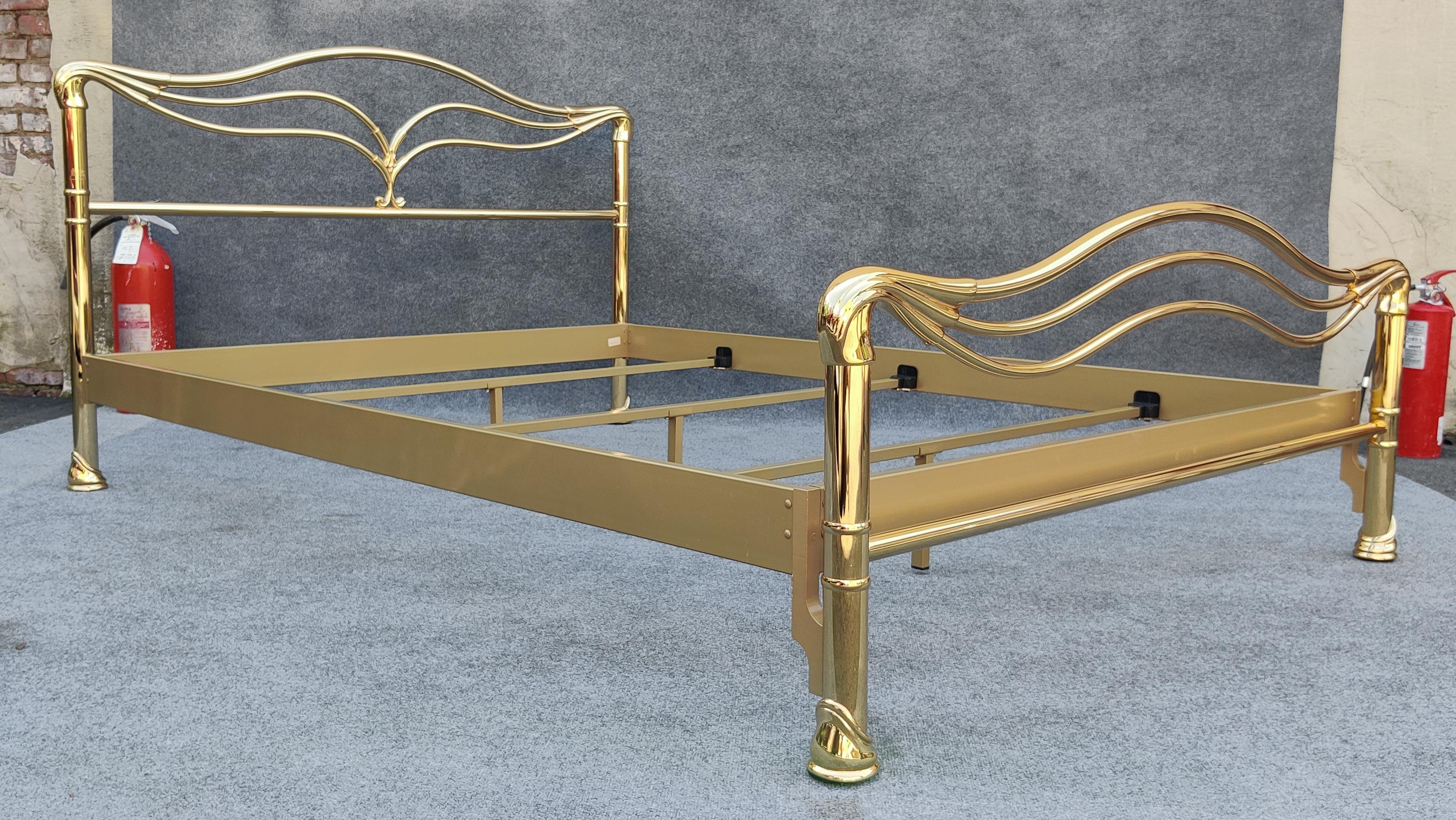 solid brass bed frame queen