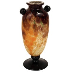Art Deco Artistic Glass Vase by Charles Schneider