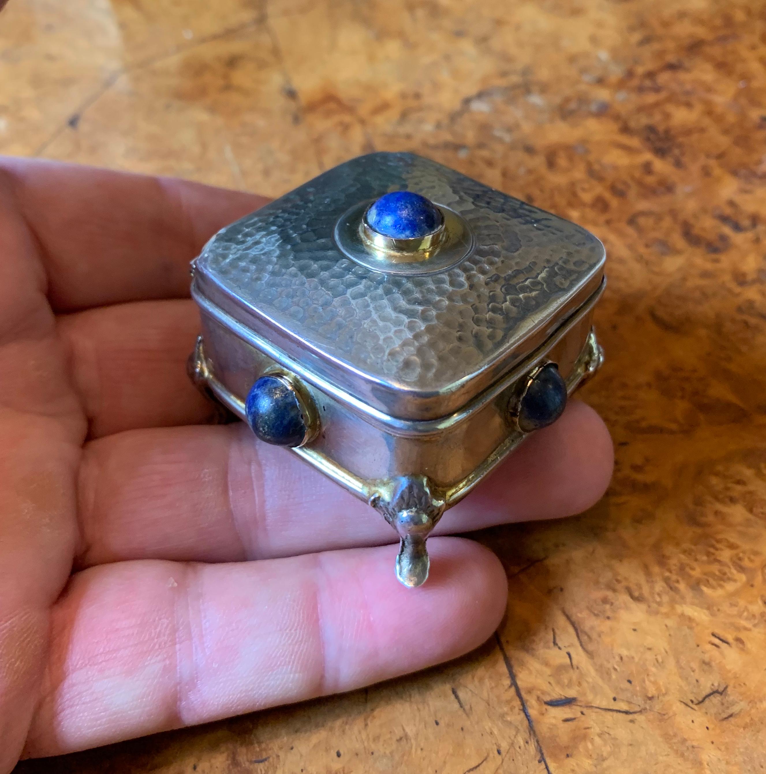 antique silver ring box