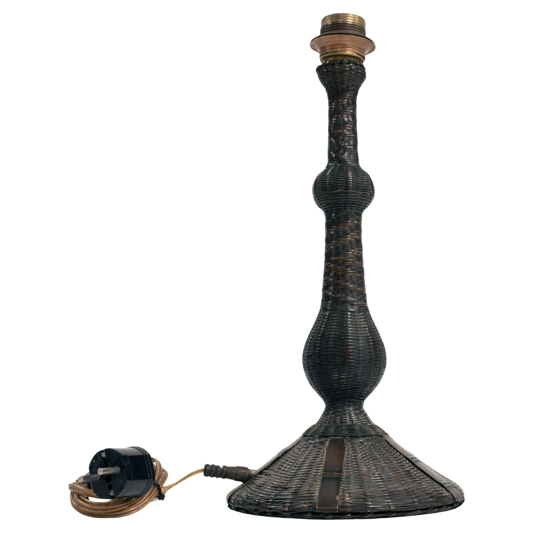 Portalámparas art decó de cobre tejido, 1900 en venta