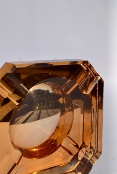 Art Deco ashtray by Jean Luce in Saint Gobain glass, France, 1920s.