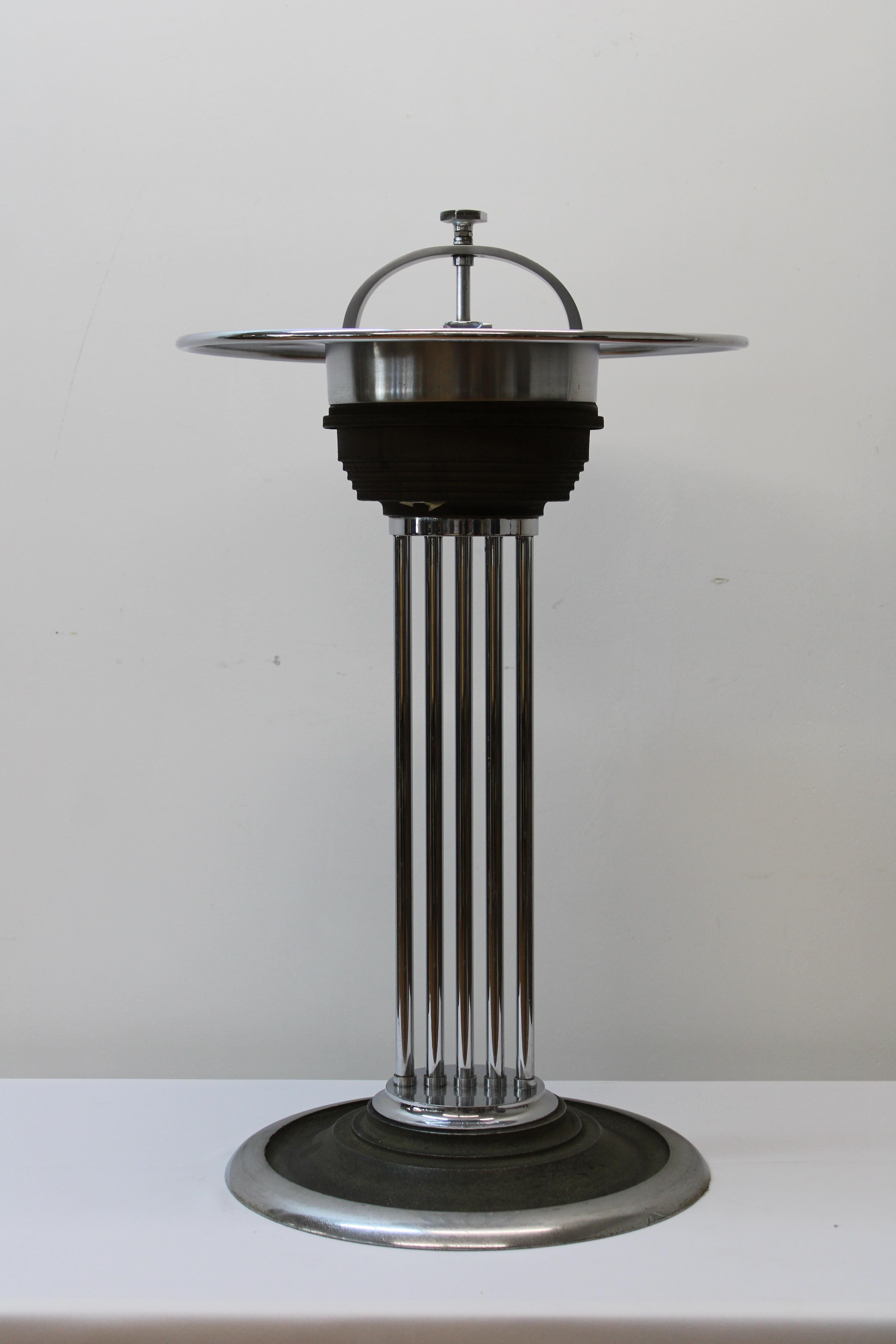 C. 20th Century

Art Deco Ashtray / Cocktail Smoker Stand Designed By W.J Campbell For Climax Machine Company.