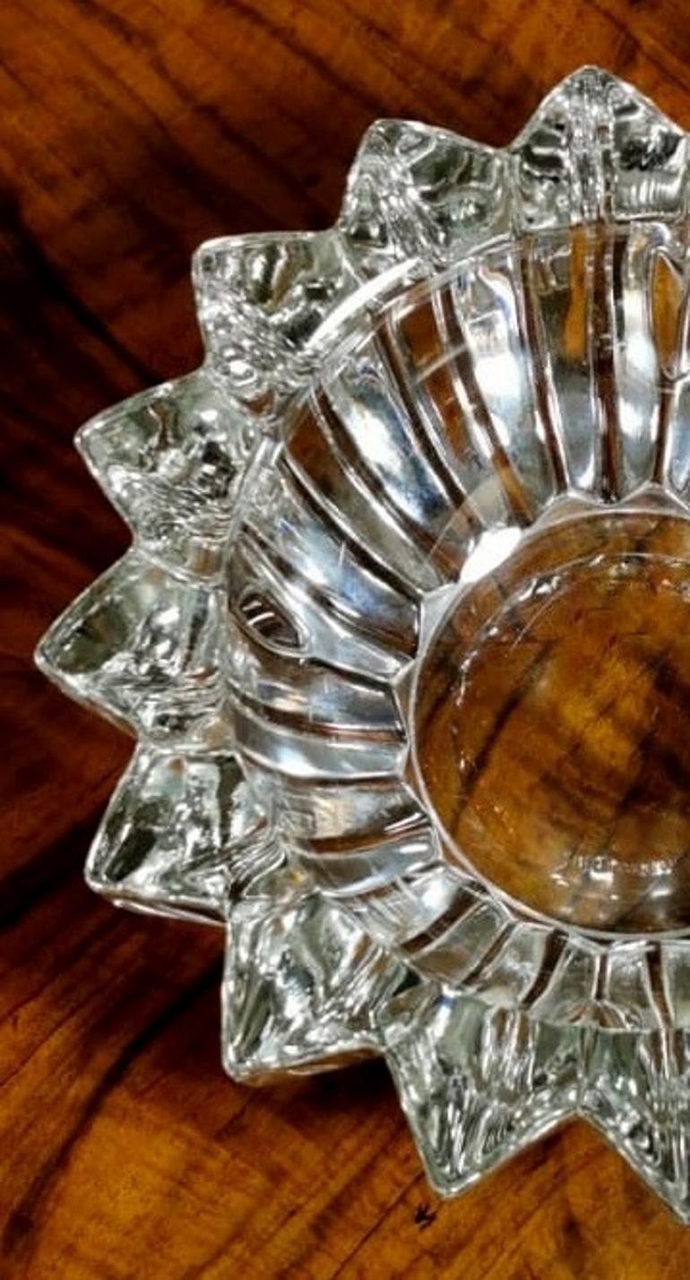 Art Deco Ashtray 'Or Cup' In Molded Glass Pierre D’Avesn, France In Good Condition In Prato, Tuscany