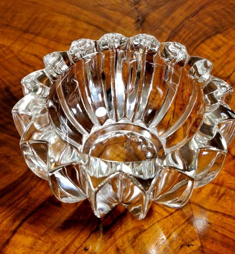 Art Deco Ashtray 'Or Cup' In Molded Glass Pierre D’Avesn, France 2