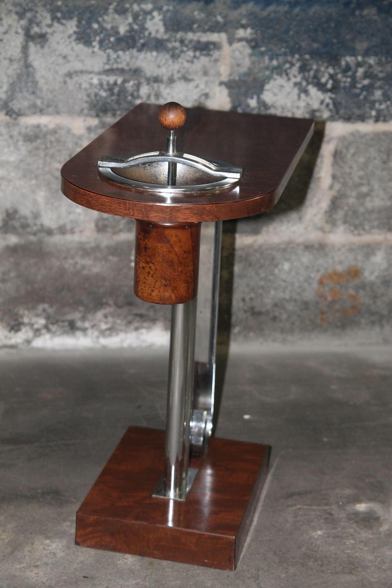 Mid-20th Century Art Deco Ashtray Side Table by Charles Hardy For Sale