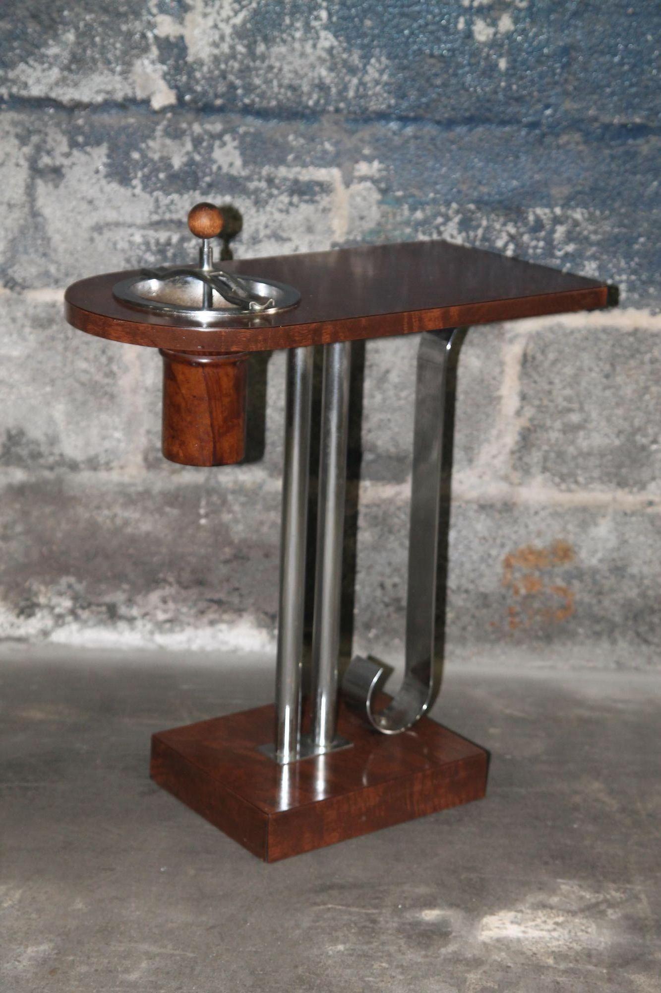 Art Deco Ashtray Side Table by Charles Hardy For Sale 1