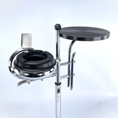 Aschenbecherständer im Art déco-Stil aus Chrom und Bakelit von Demeyere, Belgien, 1930er Jahre