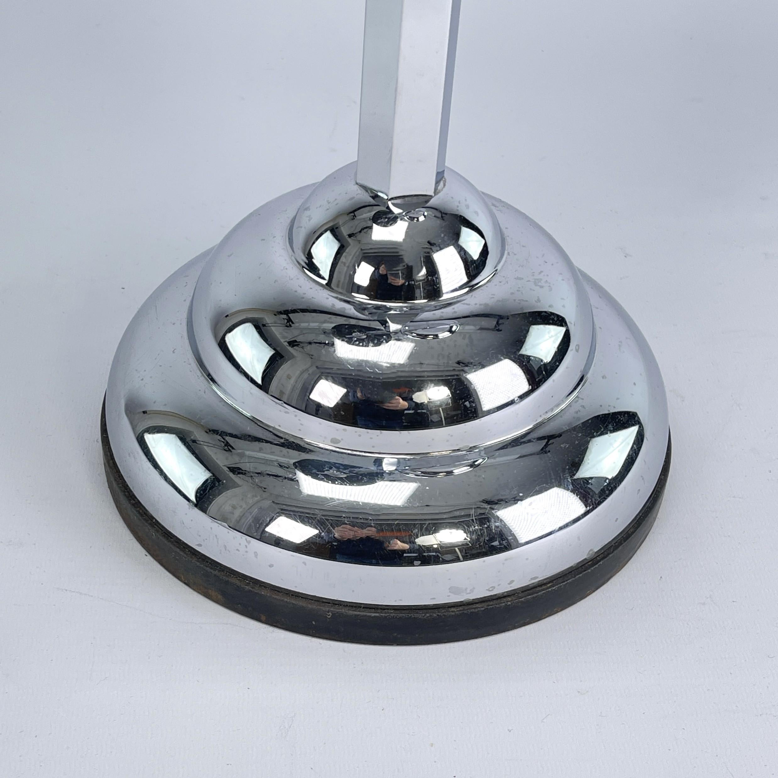 Art Deco Ashtray Stand, Chrome and Bakelite by Demeyere, Belgium, 1930s In Good Condition For Sale In Bingen am Rhein, RP