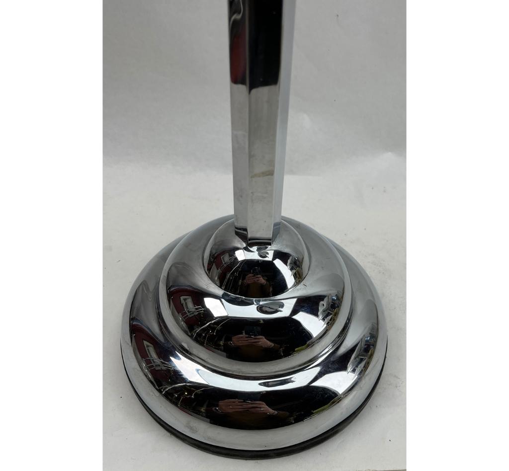 Art Deco Ashtray Stand, Chrome and Bakelite by Demeyere, Belgium, 1930s For Sale 2