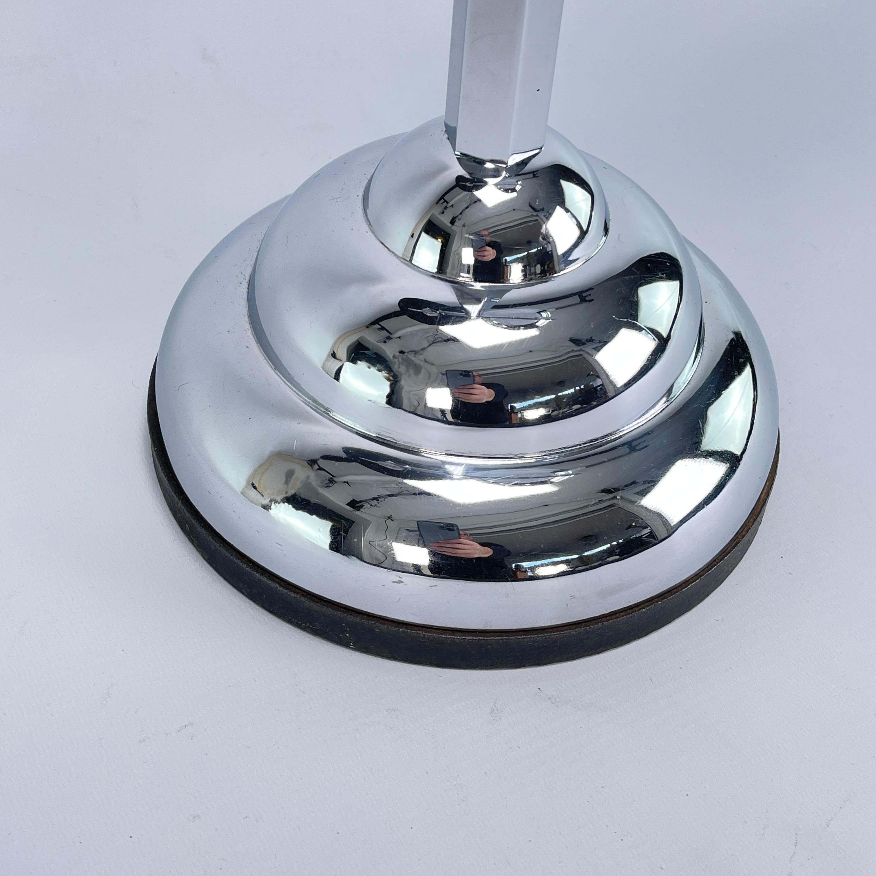 Art Deco Ashtray Stand, Chrome and Bakelite by Demeyere, Belgium, 1930s For Sale 2