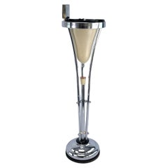 Art Deco Aschenbecher Stand, Chrom und Bakelit von Demeyere, Belgien, 1930er Jahre