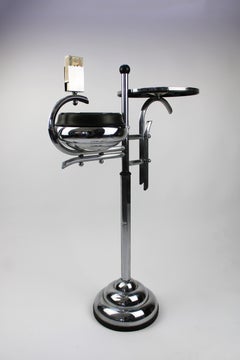 Art Deco Ashtray stand chrome Bakelite Demeyere Streamline Modern 1930 Belgium