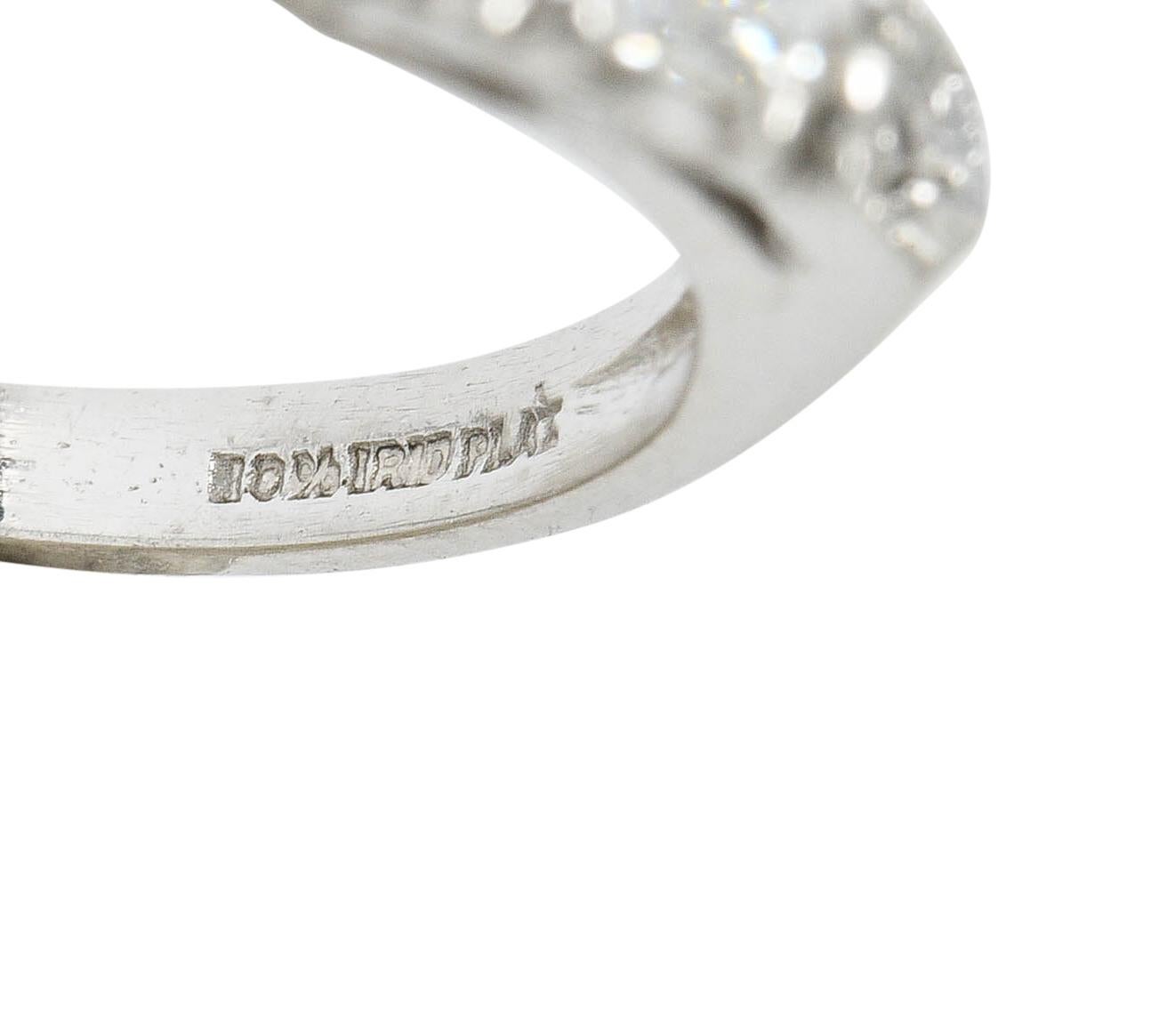 Art Deco Asscher Cut Diamond Platinum Engagement Ring GIA 5