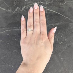 Art Deco Asscher Cut Diamond Platinum Vintage Solitaire Engagement Ring