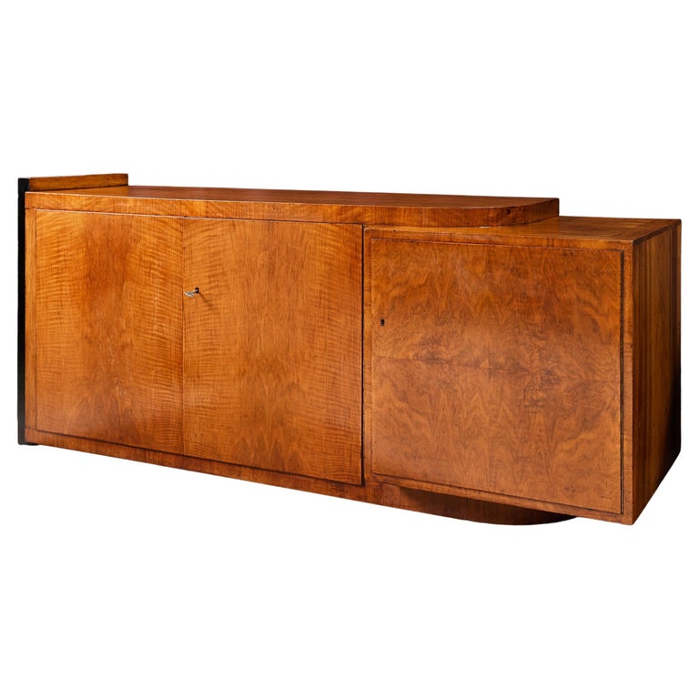 Art Deco Asymmetrical Credenza For Sale at 1stDibs