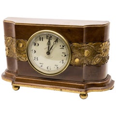 Art Deco “ATO” Carved and Gilt Clock, circa 1930