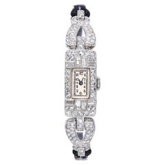 Art Deco Audemars Piguet Platinum 3.67tcw Diamond Watch