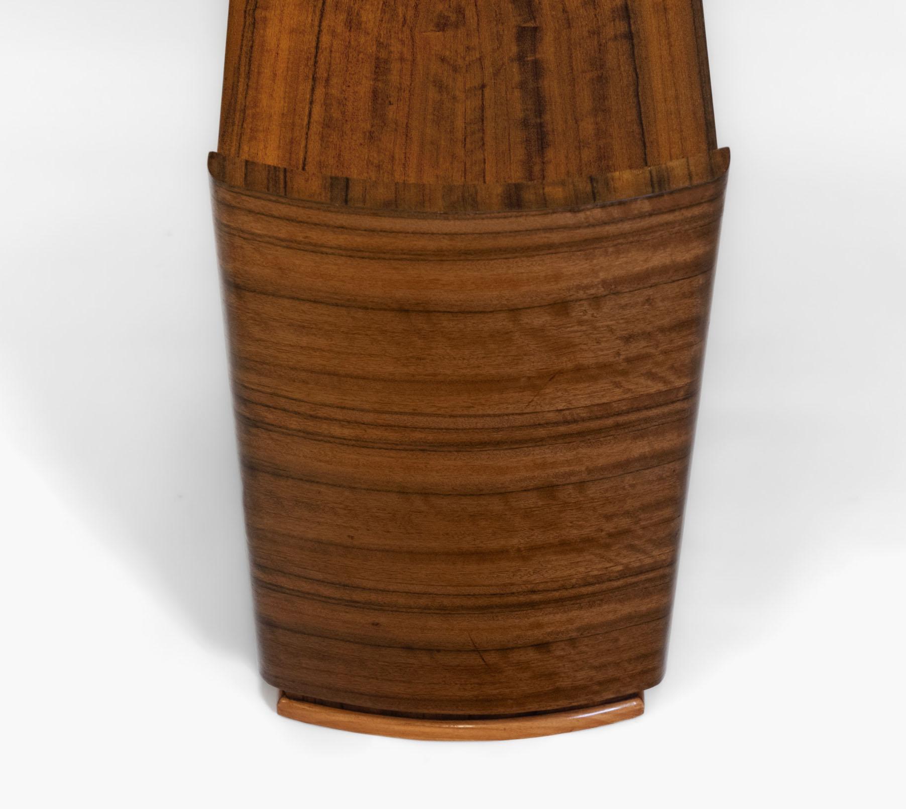 Art Deco Australian Walnut Tiered Side Table 1930s In Good Condition For Sale In Norwich, GB