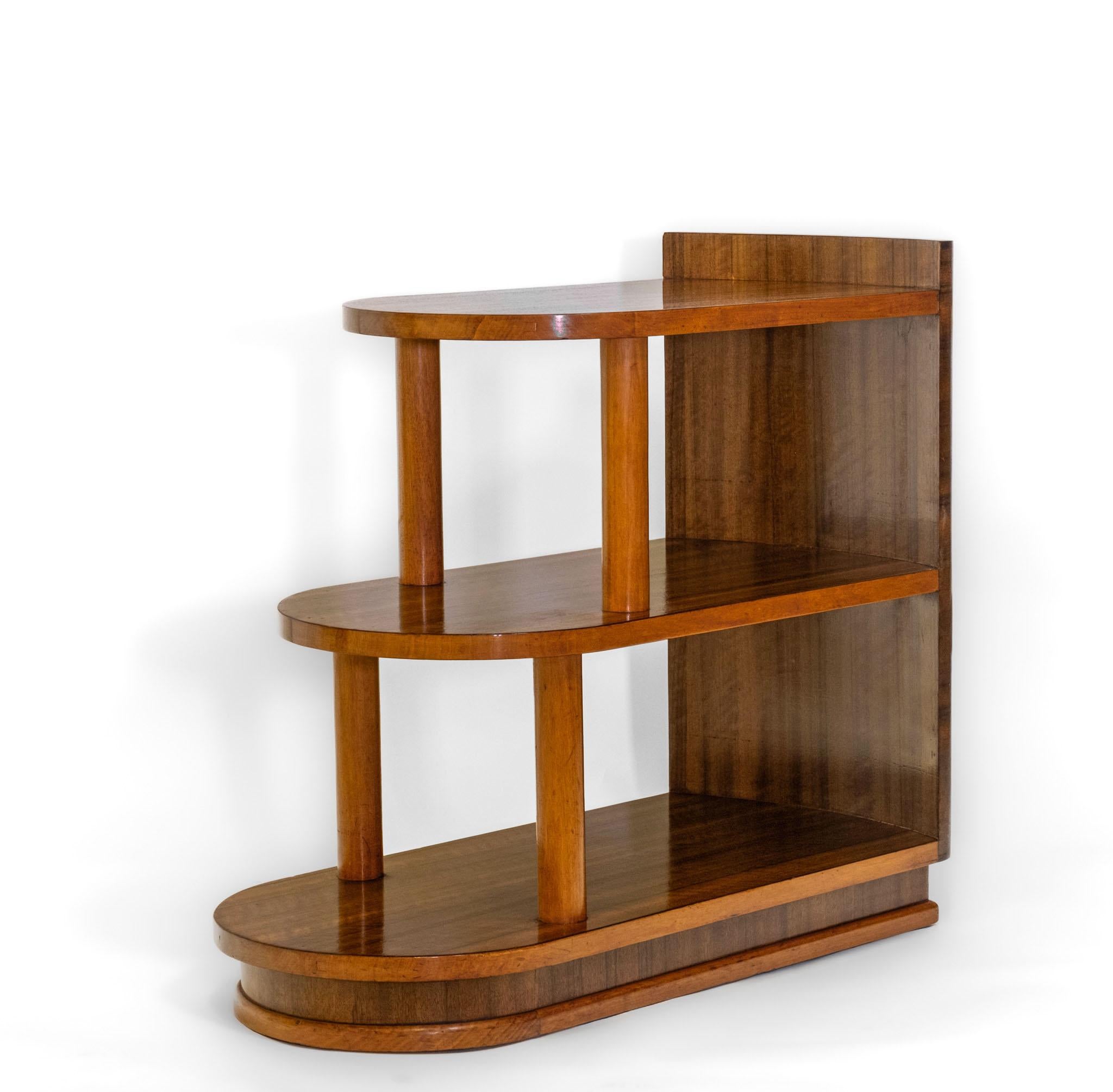 Art Deco Australian Walnut Tiered Side Table 1930s For Sale 4