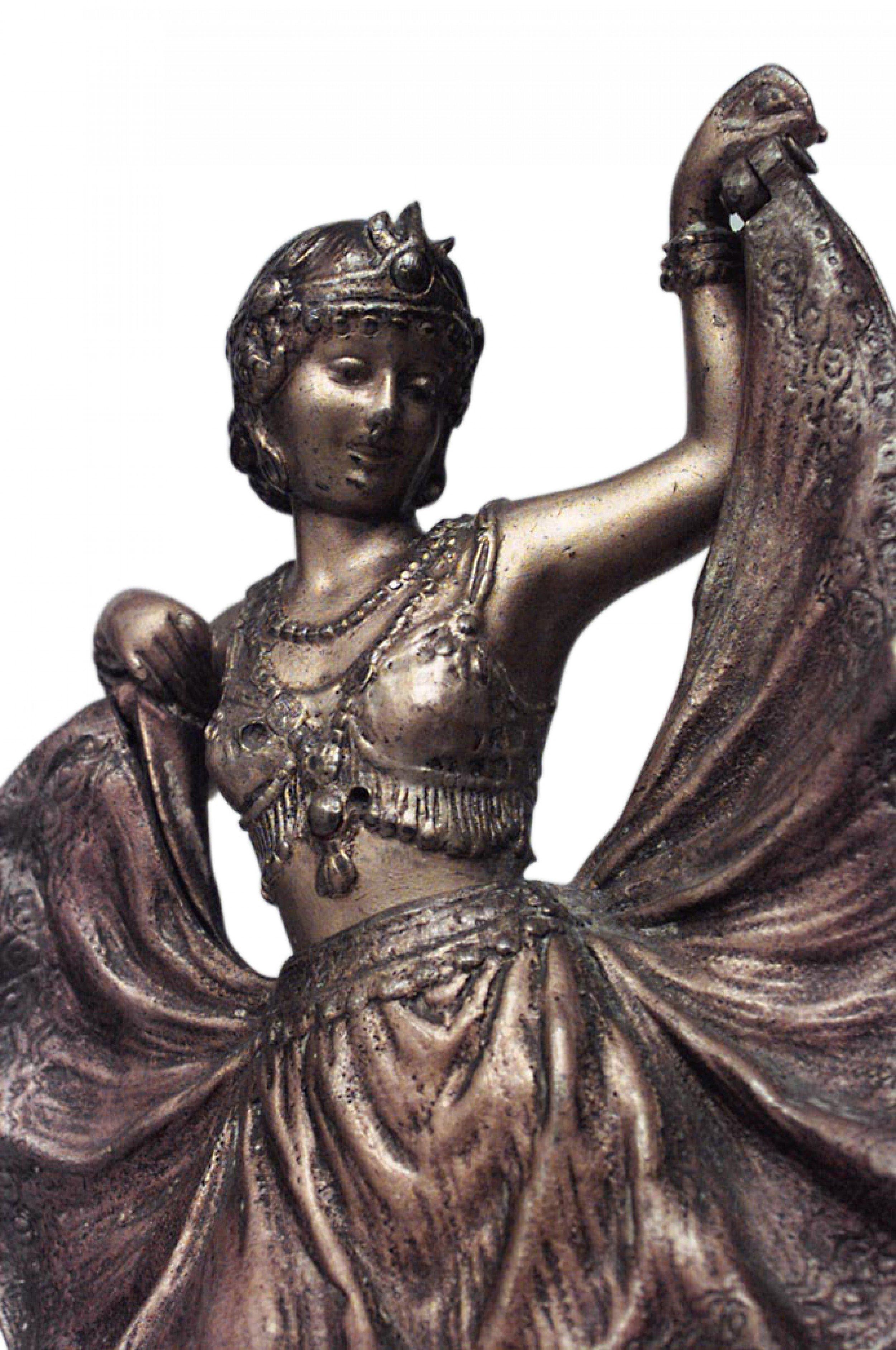 Art Deco Austrian Bergman Bronze Female Dancer Sculpture For Sale 1