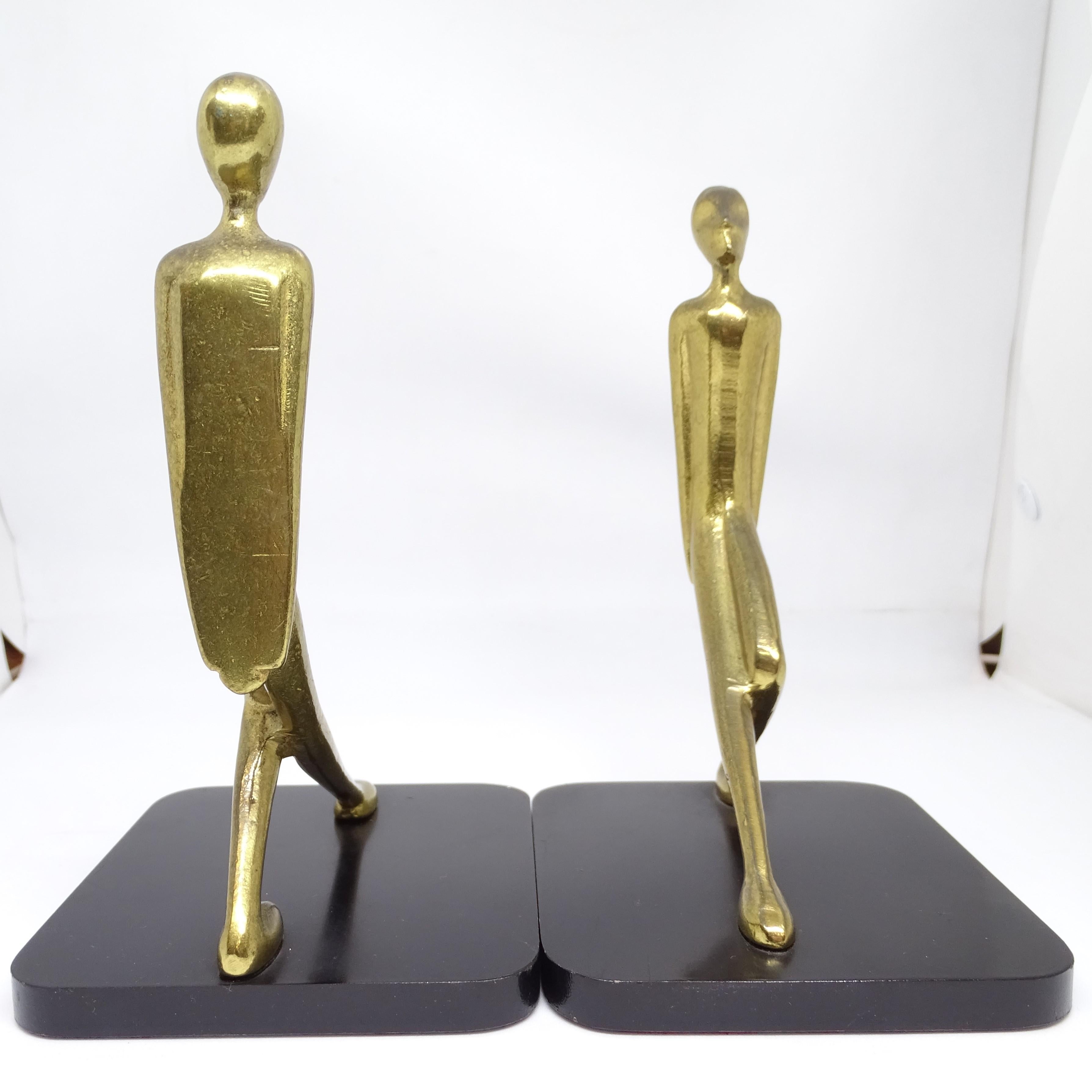Art Deco Austrian pair of Bronze sculptures figurative, abstractat 10