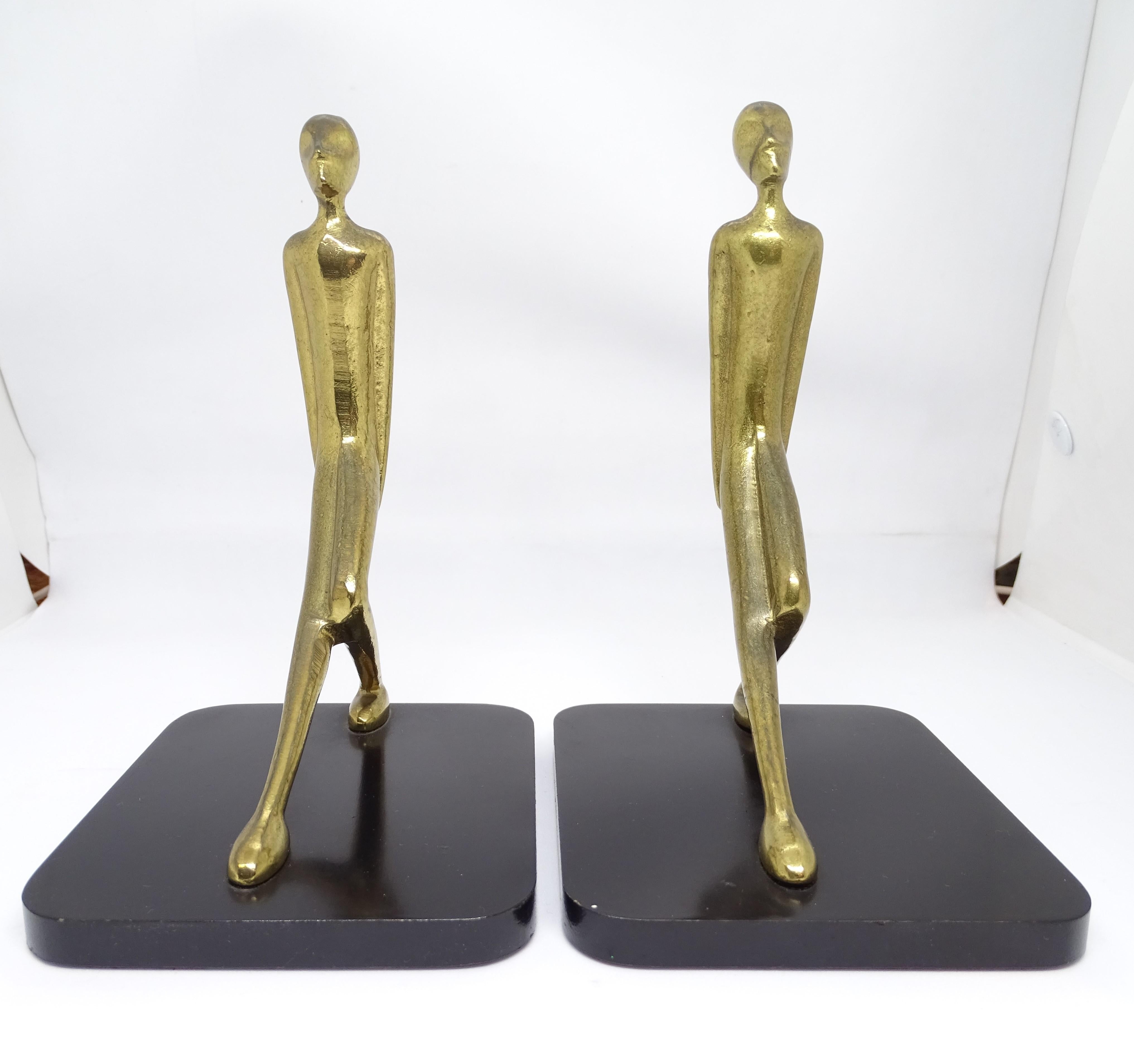 Gorgeous pair of bronze sculptures by the Austrian master of Art Deco, Karl Hagenauer.

Karl Hagenauer (1898-1956) was an influential Austrian designer belonging to the Art Deco school. He began training him at the age of eleven at The Vienna School