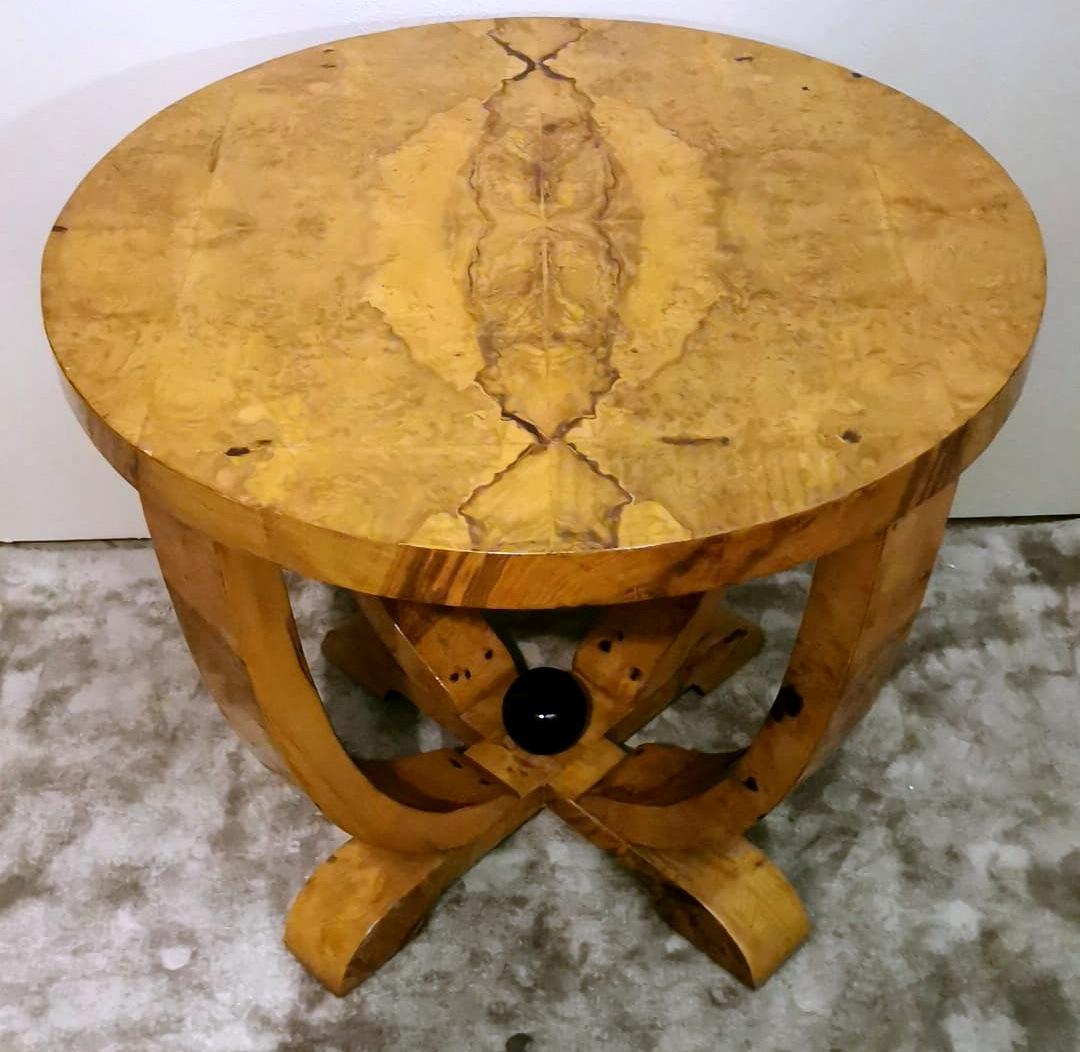 Art Deco Austrian Round Coffee Table For Sale 10