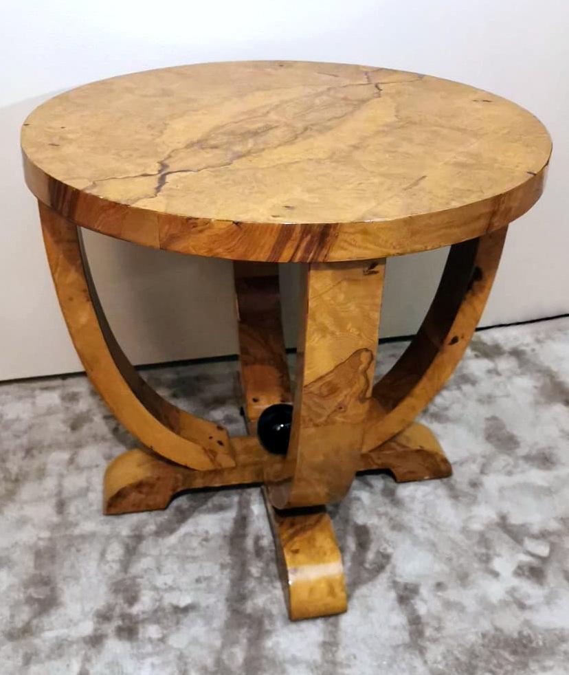 Art Deco Austrian Round Coffee Table For Sale 2