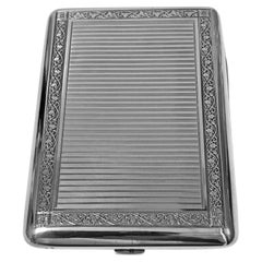 Art Deco Austrian Silver Cigarette Case Box C.1920