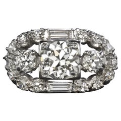 ART DECO Authentischer Diamant18k Weißgold Ring