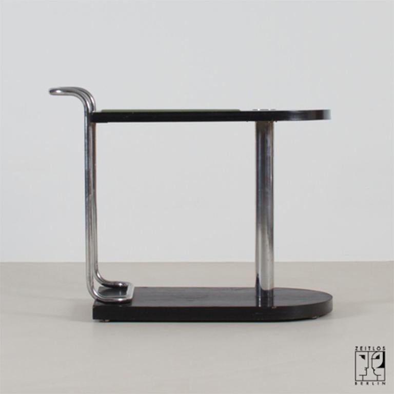 Discover the Timeless Elegance of the 1935 Art Deco Bar Table by Bruno Weil for Thonet France – A Vintage Masterpiece for Your Home

Step back in time with this exquisite 1935 Art Deco bar table, likely designed by the renowned Bruno Weil for Thonet