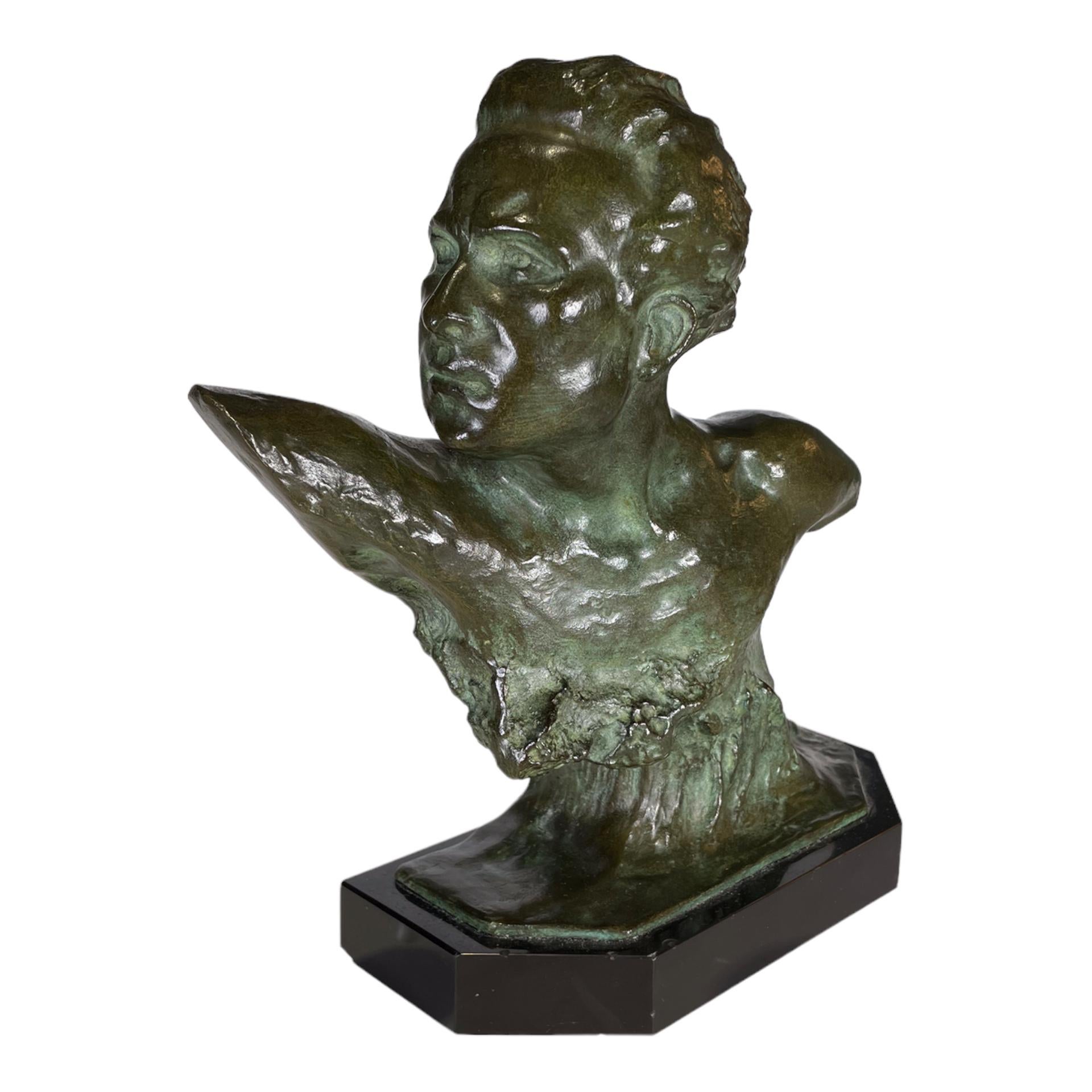 Art Deco Aviator Bronze by Frederic C Focht 4