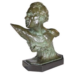Art Deco Aviator Bronze by Frederic C Focht