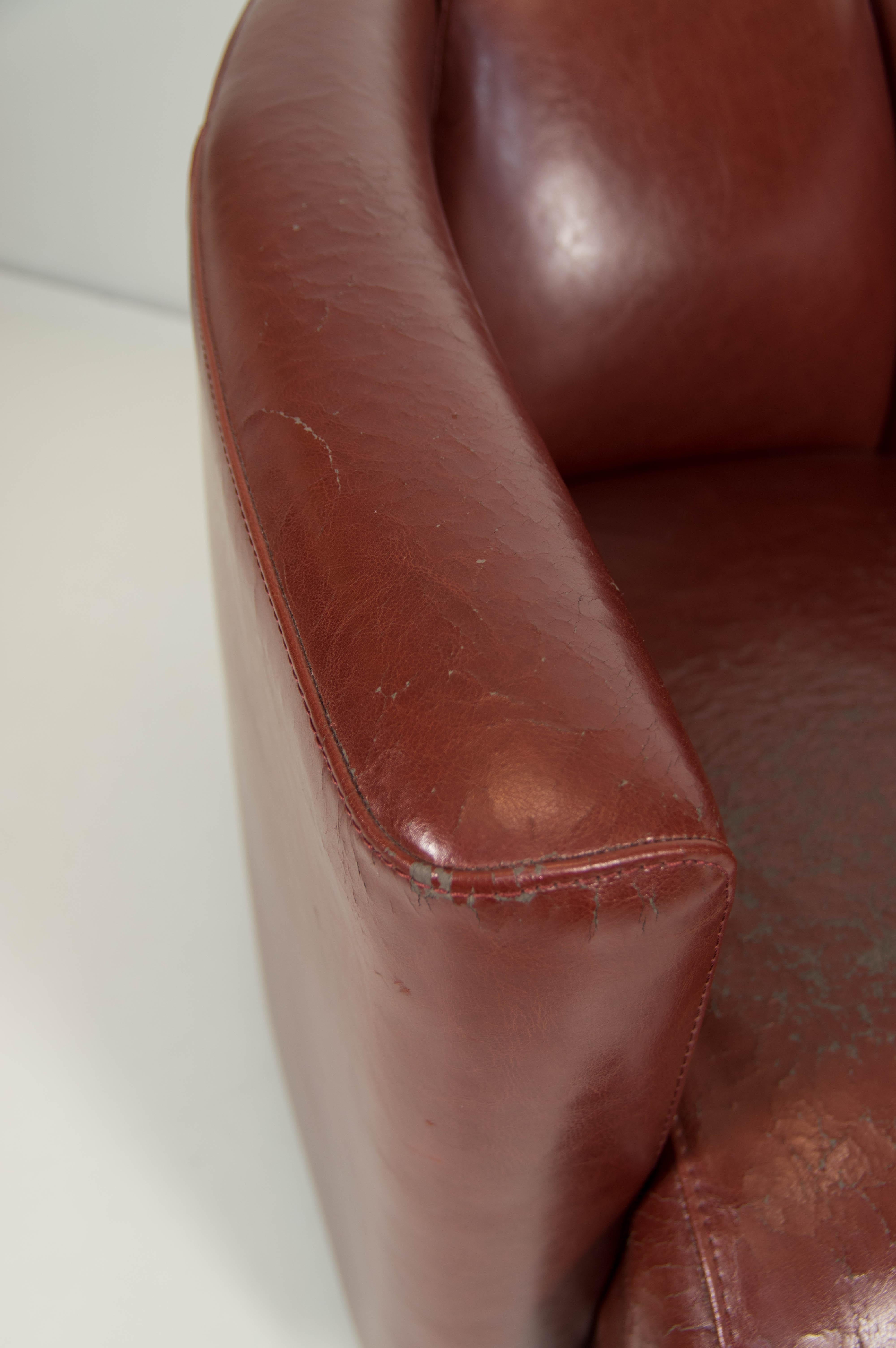 Fauteuil Club Aviateur Art Déco, années 2000 en vente 3