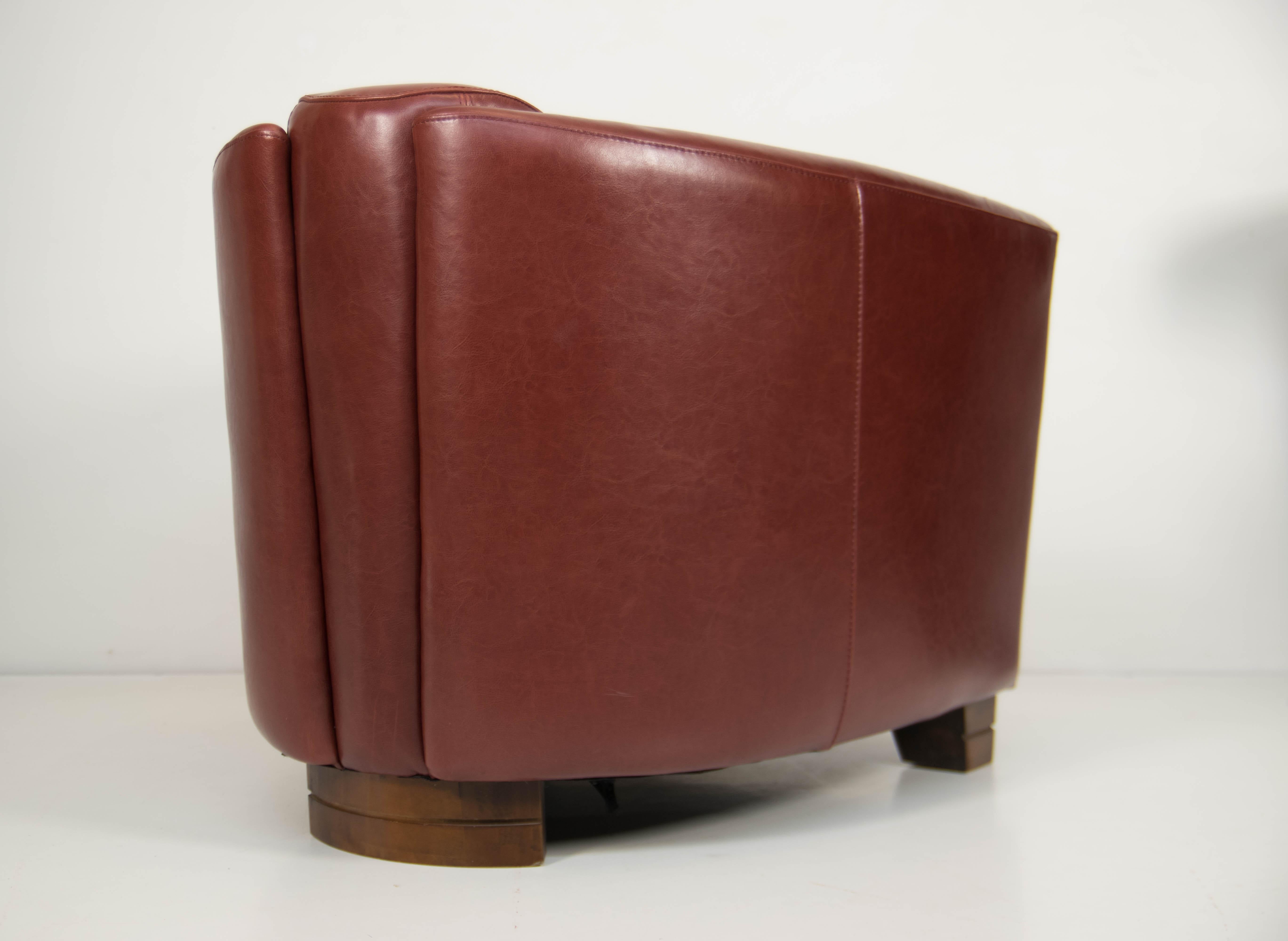 XXIe siècle et contemporain Fauteuil Club Aviateur Art Déco, années 2000 en vente