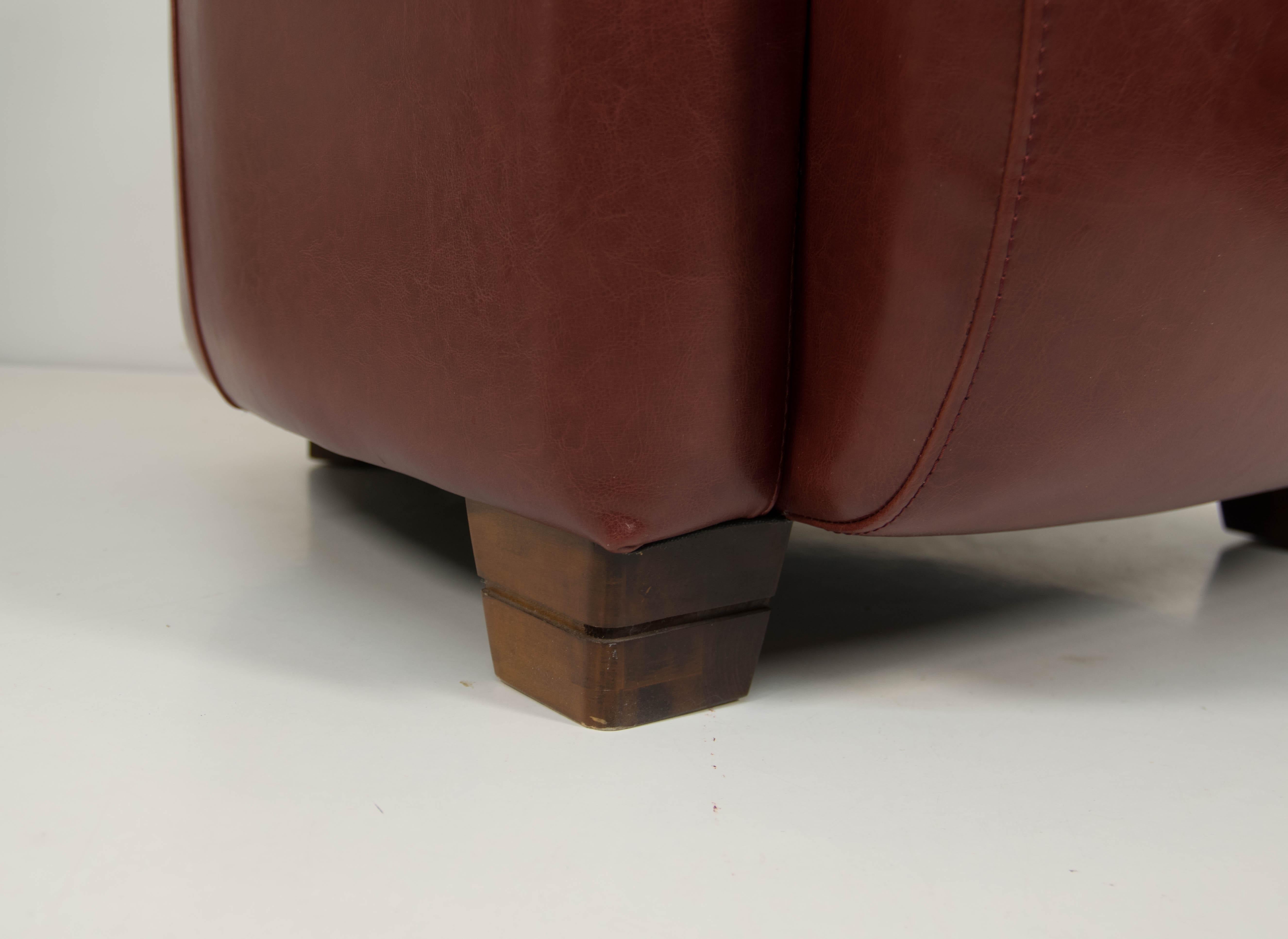 Fauteuil Club Aviateur Art Déco, années 2000 en vente 2