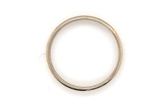 Anello per bambini Art Deco inciso Fiori di Eternità Oro Bianco Antico Originale 1910