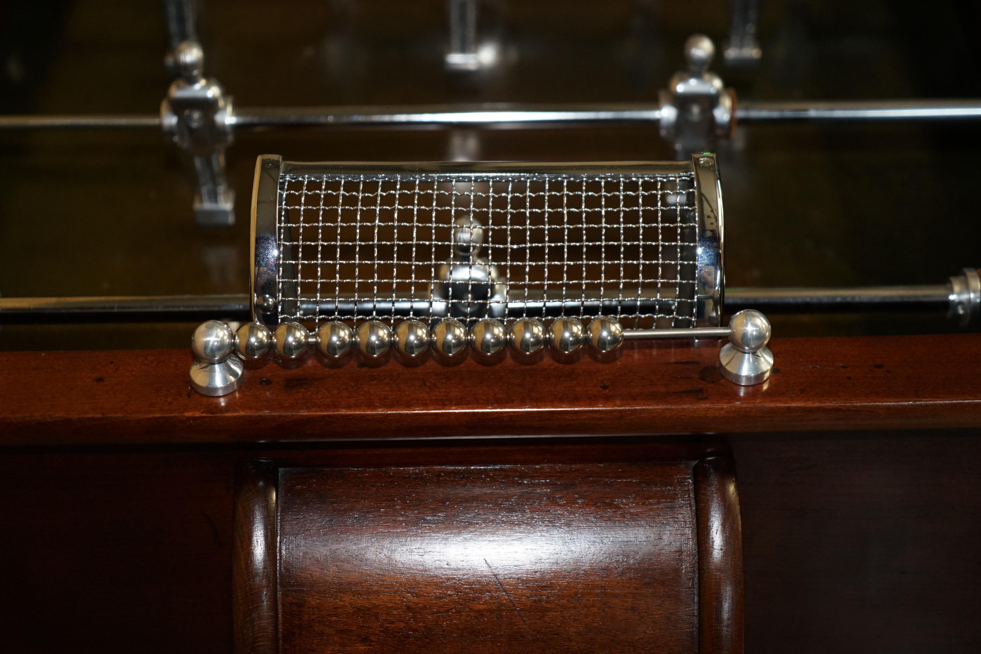 ART DECO BABYFOOT TOULET EST 1857 FOOTBALL OR FOOSBALL TABLE WiTH CHROME PLAYERS 3