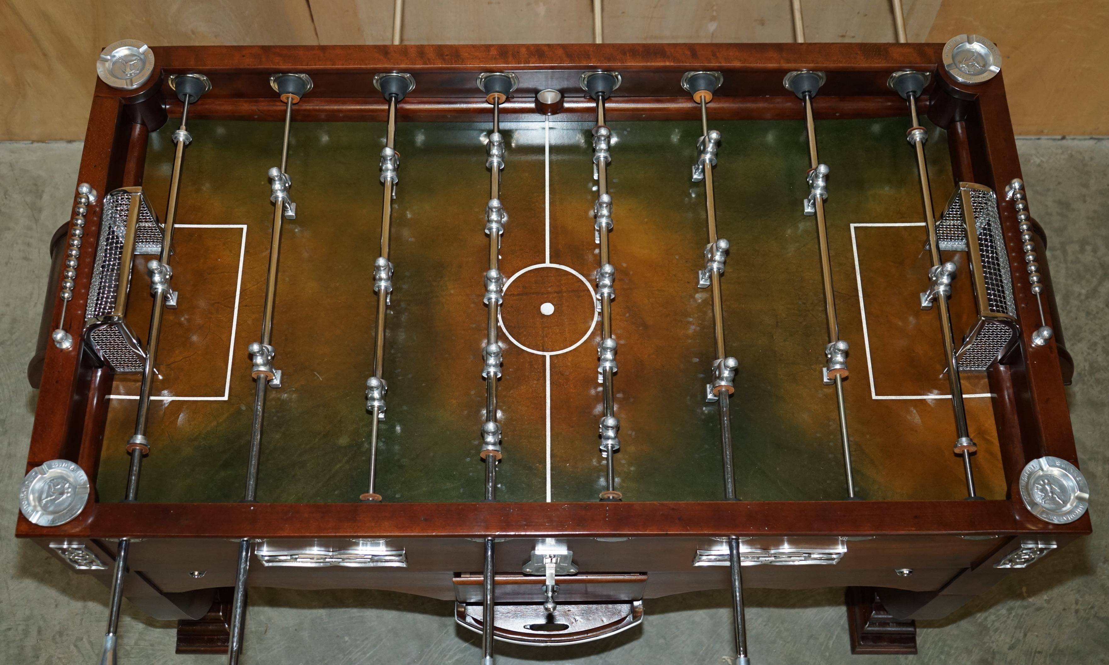 Art Deco ART DECO BABYFOOT TOULET EST 1857 FOOTBALL OR FOOSBALL TABLE WiTH CHROME PLAYERS