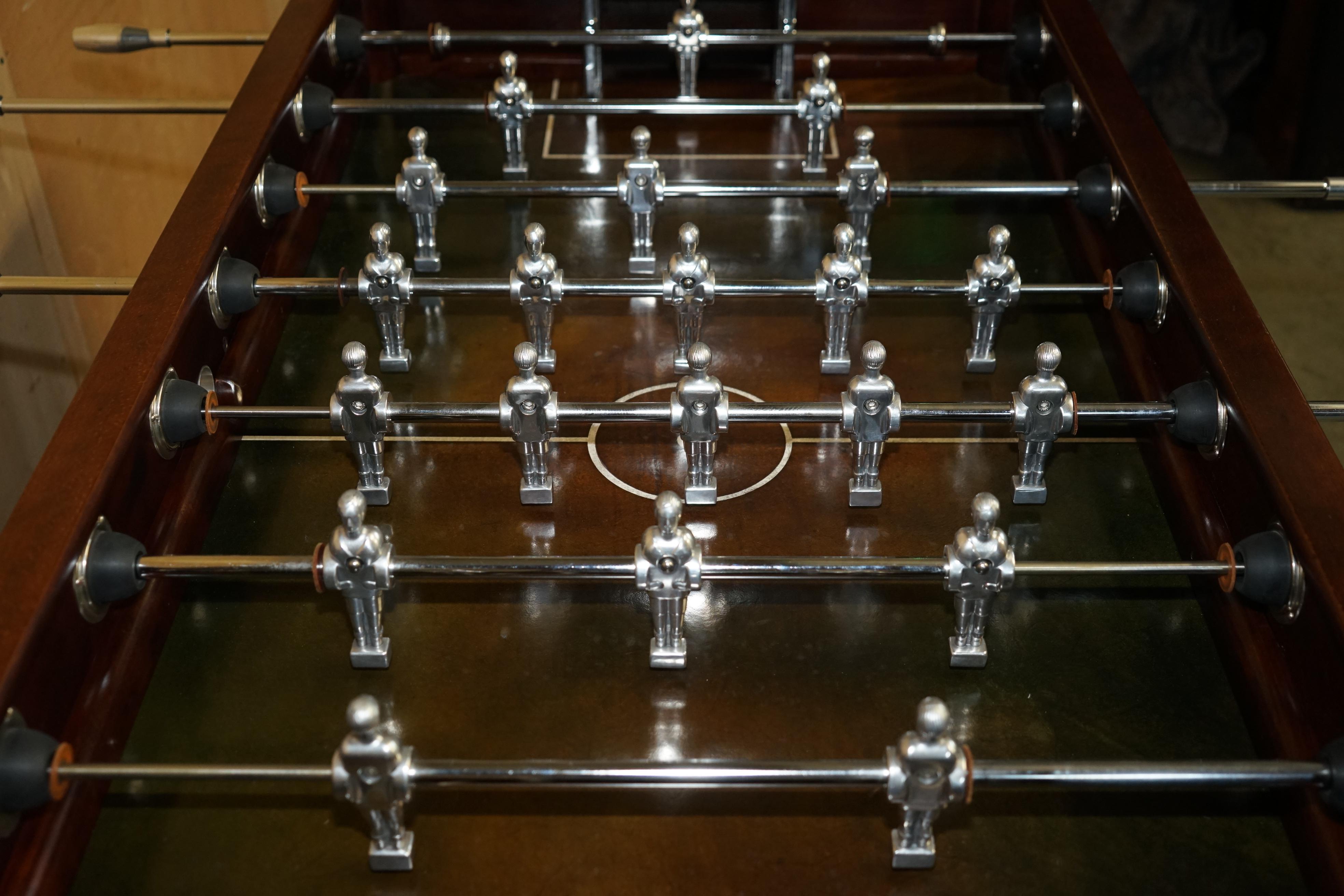 20th Century ART DECO BABYFOOT TOULET EST 1857 FOOTBALL OR FOOSBALL TABLE WiTH CHROME PLAYERS