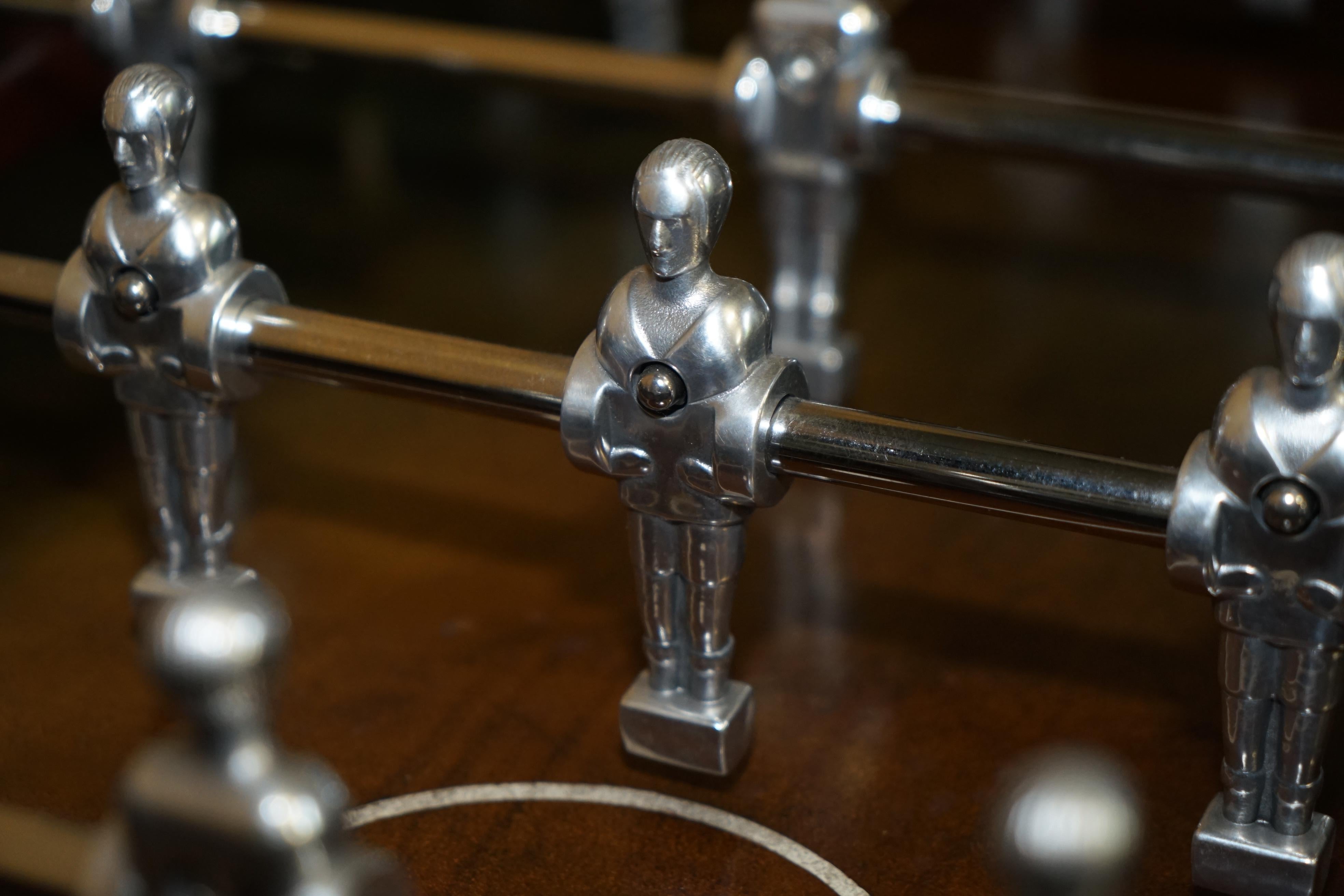 ART DECO BABYFOOT TOULET EST 1857 FOOTBALL OR FOOSBALL TABLE WiTH CHROME PLAYERS 1