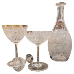 Art Deco Baccarat Glassware / Crystal Glasses, 41 pieces, Rohan model, France