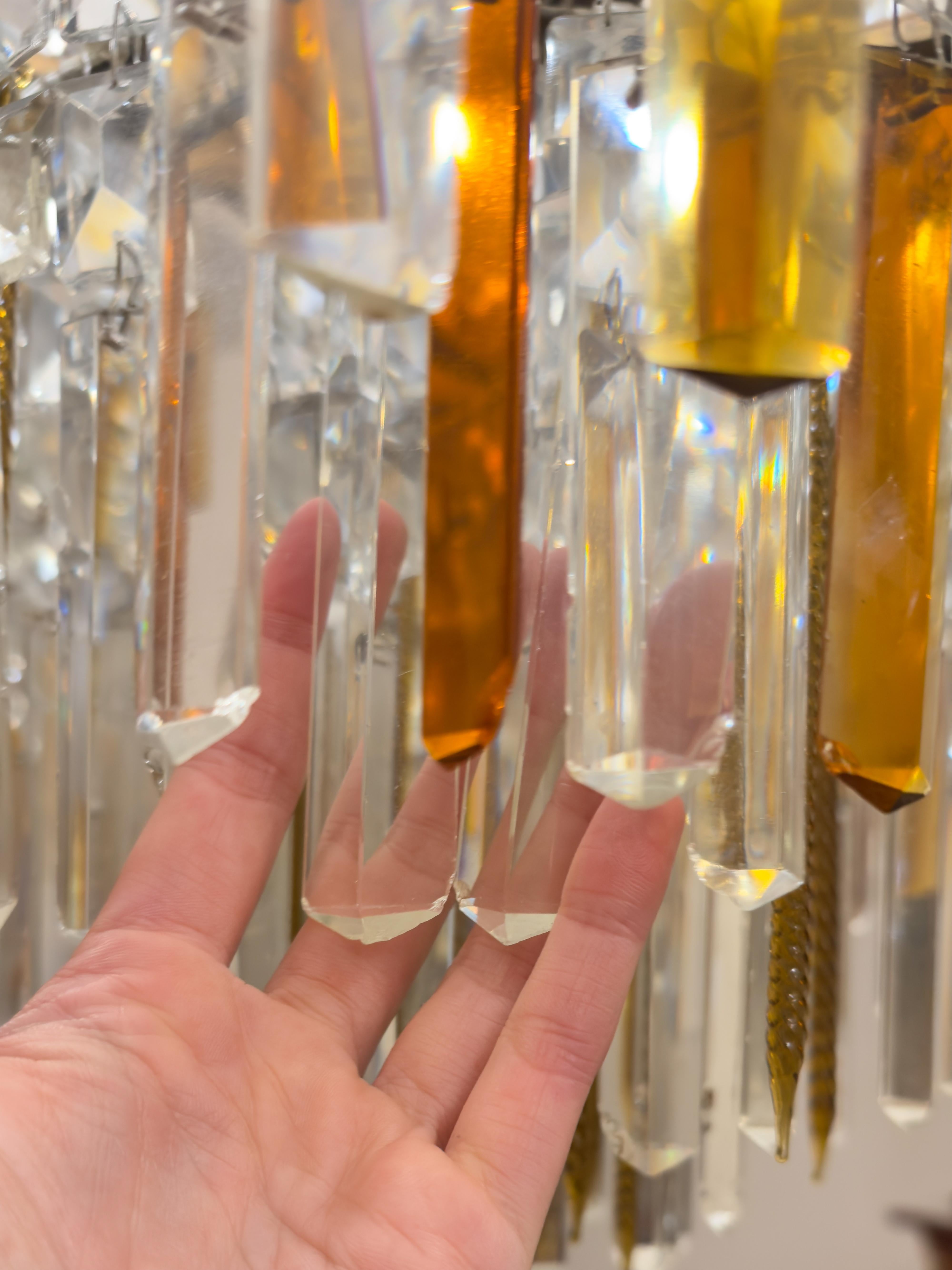 Lustre Empire en cristal de style Baccarat Art Déco en vente 5