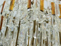 Art Deco Baccarat Style Crystal Oversized Chandelier Empire