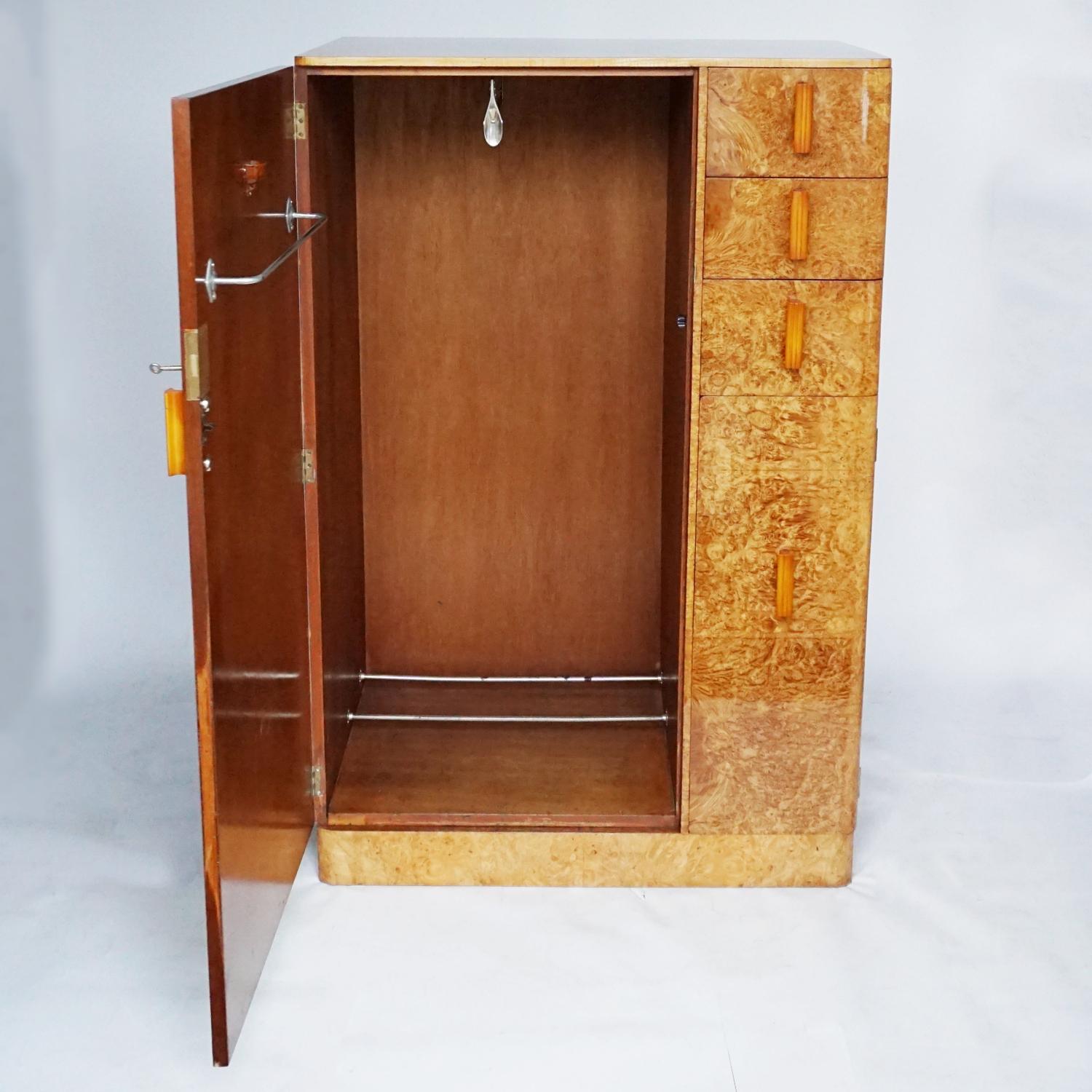 Mid-20th Century Art Deco Bachelors Cabinet by Harry & Lou Epstein